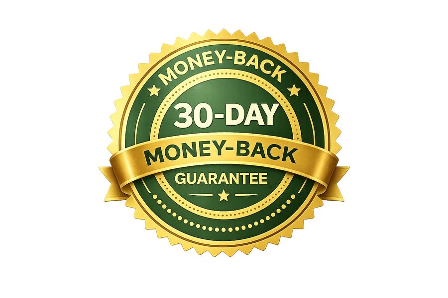 30-Day Money-Back Guarantee seal